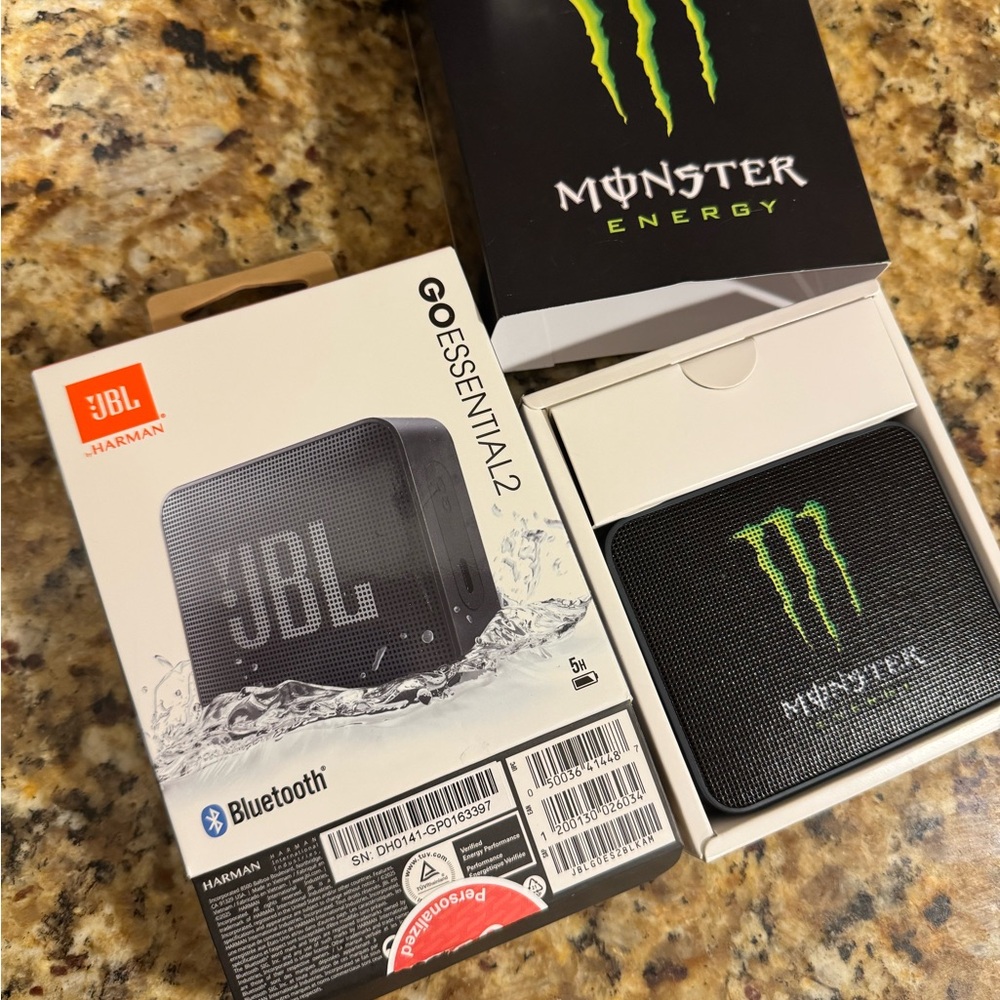 JBL speaker  Speaker with Monster Energy Design
